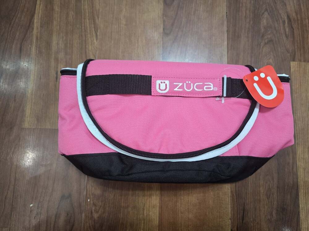 Zuca Zipper Fushia Pink Padded Insulated Compartment Lunchbox Travel Bag NWT
